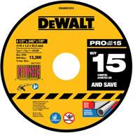 Meule &agrave; tronçonner pour meuleuse angulaire, 4-1/2" x 0,045", Arbre de 7/8", Type 1, Oxyde d'aluminium OSI Industrial Sales