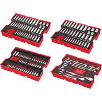 Metric & SAE Ratchet & Socket Set with Trays for PACKOUT Drawers, 242 Pcs, Impact, 1/4"/3/8"/1/2" Drive Size, Deep OSI Industrial Sales