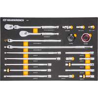 3/8" 90-Tooth Ratchet & Drive Tool Set with Foam Storage Tray OSI Industrial Sales