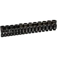 6 Point SAE Socket Set, 29 Pcs, Impact, 3/4" Drive Size, Deep OSI Industrial Sales