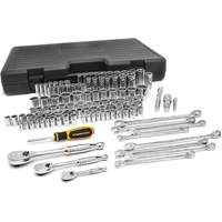1/4", 3/8" & 1/2" Drive 6 & 12 Point Standard & Deep SAE/Metric Mechanics Tool Set OSI Industrial Sales