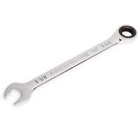 90-Tooth Ratcheting Combination Wrench, 12 Point, 1-1/8", Chrome Finish OSI Industrial Sales