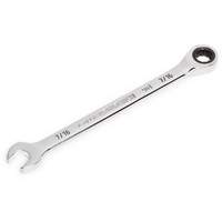 90-Tooth Ratcheting Combination Wrench, 12 Point, 7/16", Chrome Finish OSI Industrial Sales