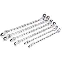 90-Tooth 12 Point Metric GearBox Double Ratcheting Wrench Set, Flex Head, 6 Pieces, Metric OSI Industrial Sales