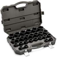 6 Point Metric Socket Set, 26 Pcs, Impact, 3/4" Drive Size OSI Industrial Sales