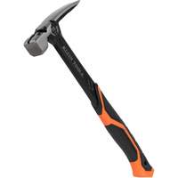 Steel Claw Hammer, 18 oz., Solid Steel Handle, 15" L OSI Industrial Sales