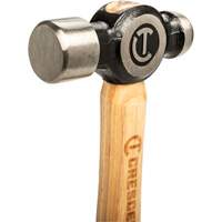 Ball Pein Hammer, 24 oz. Head Weight, Polished Face, Wood Handle OSI Industrial Sales