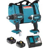 LXT Cordless Impact Driver & Hammer Drill/Driver Combo Kit, Lithium-Ion, 18 V OSI Industrial Sales