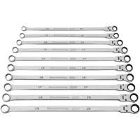 120XP Universal Spline XL Flex Head GearBox Wrench Set, Ratcheting Box, 10 Pieces, Imperial OSI Industrial Sales