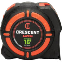 WORKHORSE NITE EYE Tape Measure, 1-1/4" x 16' OSI Industrial Sales