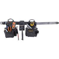 Phantom Collection 4-Piece Heavy-Duty Combo Apron, Leather, Black OSI Industrial Sales