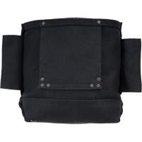 Phantom Collection Nut & Bolt Bag with 2 Sleeves, Canvas, 3 Pockets, Black OSI Industrial Sales