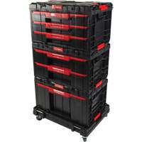 Socle roulant Arx avec jeu de roulettes pivotantes 4 mcx, 23-1/10" x 15" x 22-1/2", Noir OSI Industrial Sales