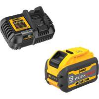Ensemble de bloc-pile et chargeur MAX FLEXVOLT, Lithium-ion, 20 V/60 V, 9 Ah OSI Industrial Sales