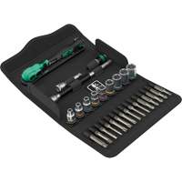 Jeu de cl&eacute; &agrave; cliquet SA 14 Zyklop Comfort avec levier dinversion, 28 Mcx, Prise de 1/4" OSI Industrial Sales