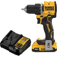 ATOMIC COMPACT SERIES Brushless Cordless Drill/Driver Kit, Lithium-Ion, 20 V, 1/2" Chuck OSI Industrial Sales