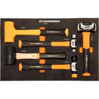 Mixed Hammer Set in Foam Storage Tray, 5 Pieces OSI Industrial Sales