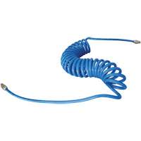 MAXAIR Coiled Hose, Air, 1/4" ID x 50' L, Polyurethane OSI Industrial Sales