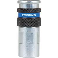 QUIKSILVER 2 Industrial Quick Coupler, Zinc-Plated Steel, 1/4", Female NPT, 362 PSI OSI Industrial Sales