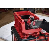 Bac compact PACKOUT, 15-1/2" x 9-1/2" x 8-3/4", Noir/Rouge OSI Industrial Sales