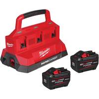 M18 Forge Starter Kit with 2 Batteries & 6-Bay Rapid Charger, Lithium-Ion, 18 V, 12 Ah OSI Industrial Sales