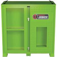 Armoire ventil&eacute;e pour le rangement d'&eacute;PI sur place, Acier, Vert lime haute visibilit&eacute; OSI Industrial Sales