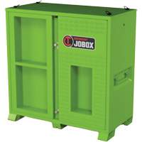 Armoire ventil&eacute;e pour le rangement d'&eacute;PI sur place, Acier, Vert lime haute visibilit&eacute; OSI Industrial Sales