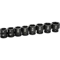 Jeu de douilles m&eacute;triques &agrave; 6 pans, 8 Mcx, Chocs, Prise de 3/4" OSI Industrial Sales