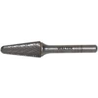 Double Cut Cone Carbide Burr, 1/2" Dia., 1/4" Shank, 1-1/8" Depth of Cut OSI Industrial Sales