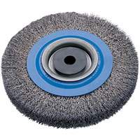 Brosses rotatives &agrave; fils torsad&eacute;s d'&eacute;tabli, 8" dia., Fils 0,0118", Arbre 5/8" - 1-1/4" OSI Industrial Sales