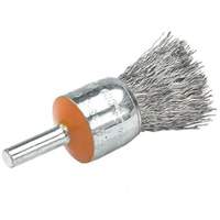 Mounted End Brush with Crimped Wires, 1/2", 0.01" Fill, 1/4" Shank OSI Industrial Sales