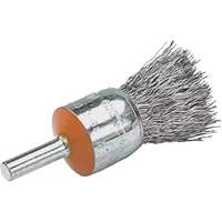 Mounted End Brush with Crimped Wires, 1/2", 0.02" Fill, 1/4" Shank OSI Industrial Sales