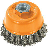 Wire Cup Brush, 3" Dia. x 5/8"-11 Arbor OSI Industrial Sales