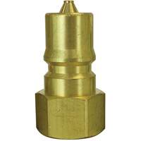 Hydraulic Quick Coupler Plug, 1/2" Dia., Brass OSI Industrial Sales