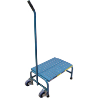 Escabeaux roulants Tilt-N-Roll, 1 marche(s), 16" l x 29" la x 12" h, Capacit&eacute; 300 lb OSI Industrial Sales