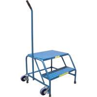 Tilt-N-Roll Step Stands, 2 Step(s), 24" L x 29" W x 19" H, 300 lbs. Capacity OSI Industrial Sales