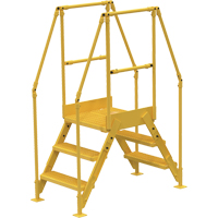 Crossover Ladder, 66-1/2" Overall Span, 30" H x 36" D, 24" Step Width OSI Industrial Sales