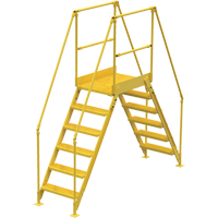 Crossover Ladder, 104" Overall Span, 60" H x 36" D, 24" Step Width OSI Industrial Sales