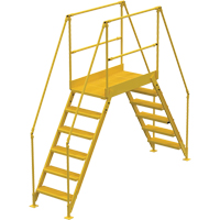 Crossover Ladder, 116" Overall Span, 60" H x 48" D, 24" Step Width OSI Industrial Sales