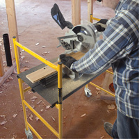 Jobsite Series 4' Basic Mini Scaffold Kit, Steel Frame, 41" D x 45-3/4" H OSI Industrial Sales