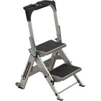 Tilt & Roll Step Stool Ladder, 2 Steps, 23" x 21" x 34.50" High OSI Industrial Sales