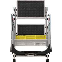Tilt & Roll Step Stool Ladder, 2 Steps, 23" x 21" x 34.50" High OSI Industrial Sales