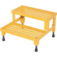 Adjustable Step-Mate Stand, 2 Step(s), 23-13/16" W x 22-7/8" L x 15-1/4" H, 500 lbs. Capacity OSI Industrial Sales