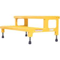 Adjustable Step-Mate Stand, 2 Step(s), 36-3/16" W x 22-7/8" L x 15-1/4" H, 500 lbs. Capacity OSI Industrial Sales