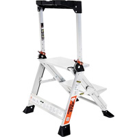 Jumbo Step Ladder, 1.5', Aluminum, 375 lbs. Capacity, Type 1AA OSI Industrial Sales