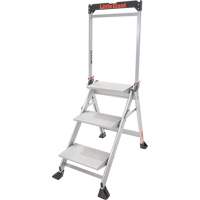 Jumbo Step Ladder, 2.2', Aluminum, 375 lbs. Capacity, Type 1AA OSI Industrial Sales