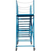 Snow Ladder, Steel, 10 Steps, 99" H, 85-1/2" D, 48" Step, Serrated OSI Industrial Sales
