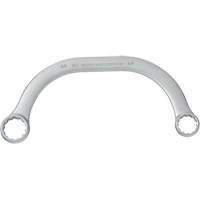 Box End Wrench, 12 Point, 5/8" x 3/4", 15° Offset, Plain Finish OSI Industrial Sales
