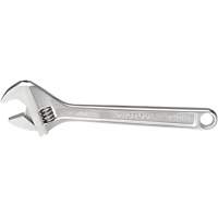 Adjustable Wrench, 12-1/8" L, 1-19/32" Max Width, Chrome OSI Industrial Sales