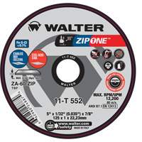 Zip One Cut-Off Wheel, 4-1/2" x 1/32", 7/8" Arbor, Type 1 OSI Industrial Sales